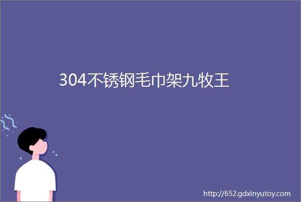 304不锈钢毛巾架九牧王