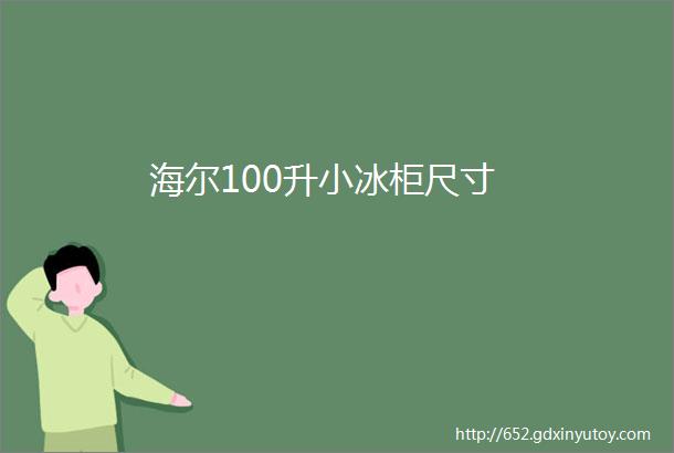 海尔100升小冰柜尺寸