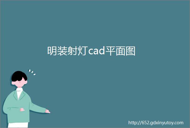 明装射灯cad平面图